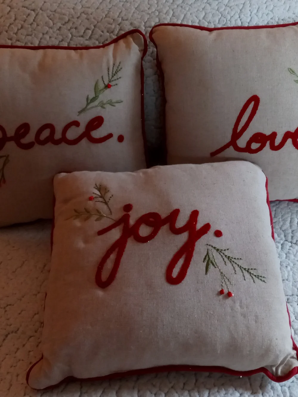 Set of Three (3) Decorative Christmas Pillows 11